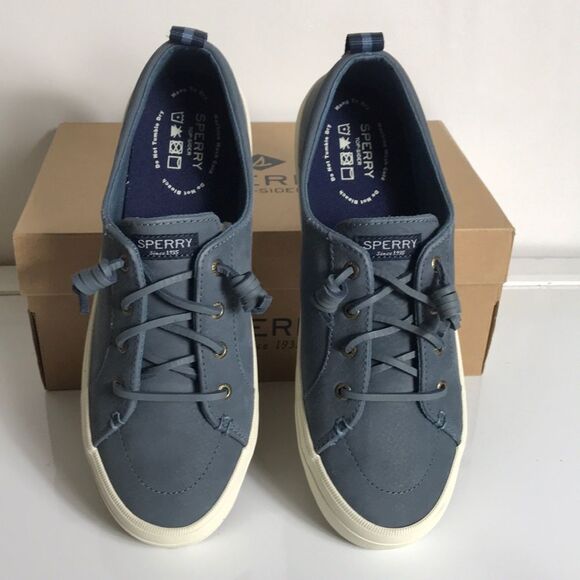 Sperry  Crest Vibe Leather Sneakers - Picture 1 of 6